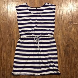 GAP Purple and White Sleeveless Dress